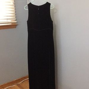 LOFT Dresses - Full length velvet black dress LOFT Dresses - Full length velvet black dress